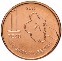 Купить Аргентина 1 песо (peso) 2017