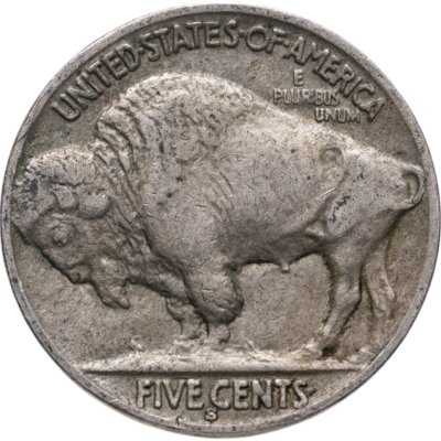 купить США 5 центов (cents) 1936 Buffalo Nickel Знак монетного двора: "S" - Сан-Франциско