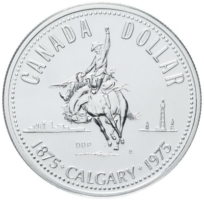 купить Канада 1 доллар (dollar) 1975 "100 лет городу Калгари"
