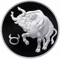 Купить 3 рубля 2004 СПМД Proof "Телец"