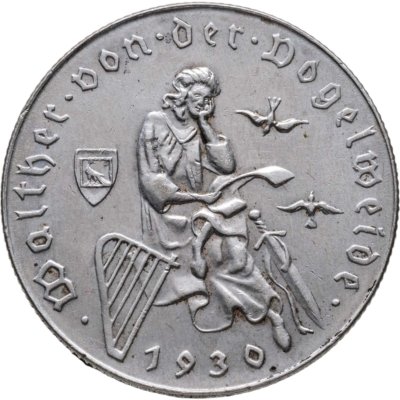 купить Австрия 2 шиллинга (shillings) 1930 700 лет со дня смерти Вальтера фон дер Фогельвейде
