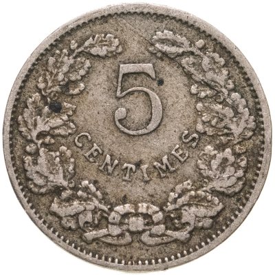 купить Люксембург 5 сантимов (centimes) 1908