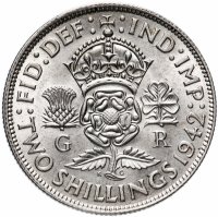 купить Великобритания 2 шиллинга (флорин, shillings) 1942