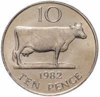 купить Гернси 10 пенсов (pence) 1982