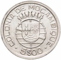 Купить Мозамбик 5 эскудо (escudos) 1949 год