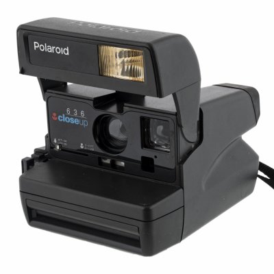 купить Фотоаппарат мгновенной печати "Polaroid 636 Close Up" в оригинальной коробке с инструкцией , пластмасса, Великобритания, 1980-1990 гг.