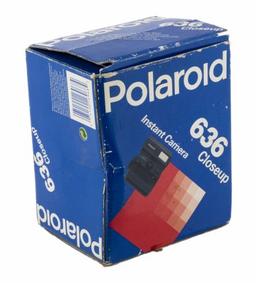 купить Фотоаппарат мгновенной печати "Polaroid 636 Close Up" в оригинальной коробке с инструкцией , пластмасса, Великобритания, 1980-1990 гг.
