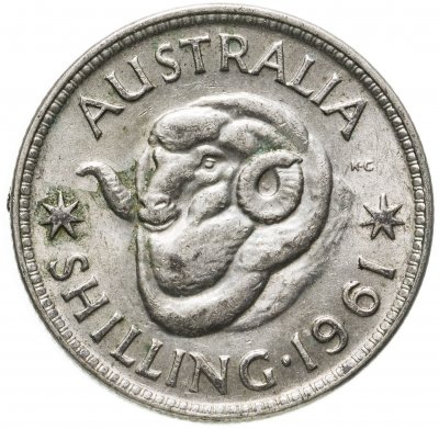 купить Австралия 1 шиллинг (shilling) 1961