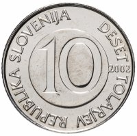 купить Словения 10 толаров (tolarjev) 2002