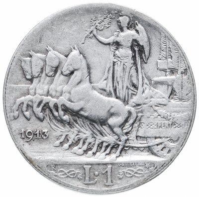 купить Италия 1 лира 1913