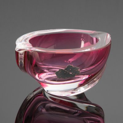 купить Пепельница розового оттенка, хрусталь, Val Saint Lambert, Бельгия, 1950-1960 гг.