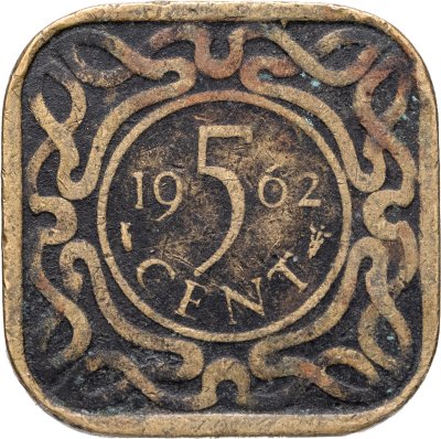 купить Суринам 5 центов (cents) 1962