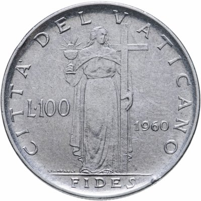 купить Ватикан 100 лир (lire) 1960