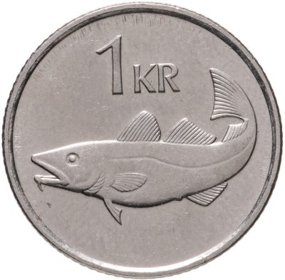 купить Исландия 1 крона 1991