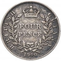 купить Британская Гвиана 4 пенса (pence) 1940