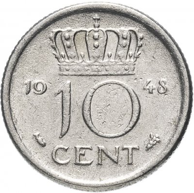 купить Нидерланды 10 центов (cents) 1948
