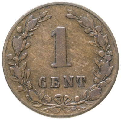 купить Нидерланды 1 цент (cent) 1883