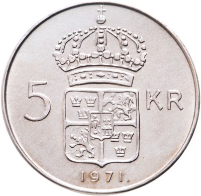 купить Швеция 5 крон 1971