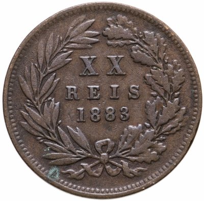 купить Португалия 20 рейс (reis) 1883