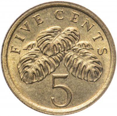 купить Сингапур 5 центов (cents) 1985-2019, случайный год