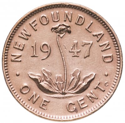 купить Ньюфаундленд 1 цент (cent) 1947