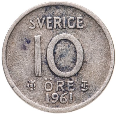 купить Швеция 10 эре (ore) 1961