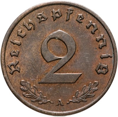 купить Германия (Третий Рейх) 2 рейхспфеннига "А" 1939
