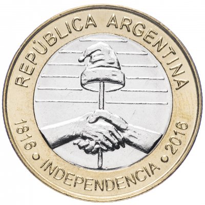 купить Аргентина 2 песо (pesos) 2016 "200 лет Независимости"
