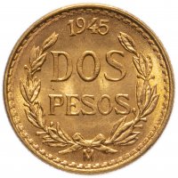 купить Мексика 2 песо (pesos) 1945
