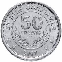 купить Никарагуа 50 сентаво (centavos) 2007-2014, случайная дата