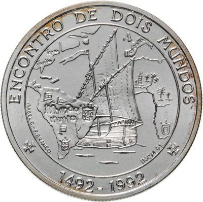 купить Португалия 1000 эскудо (escudos) 1992 Иберо-Американская серия - Встреча двух миров