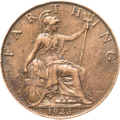купить Великобритания 1 фартинг (farthing) 1923