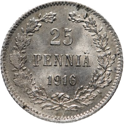 купить 25 пенни (pennia) 1916 S