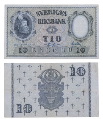 купить Швеция 10 крон 1959