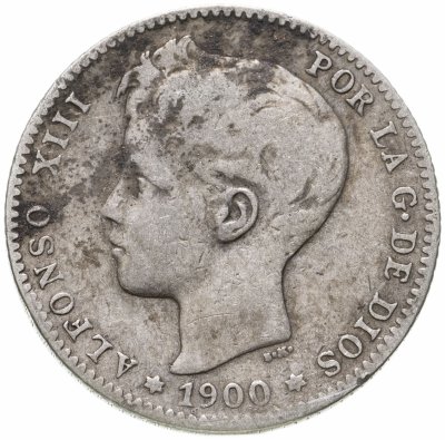купить Испания 1 песета (peseta) 1900