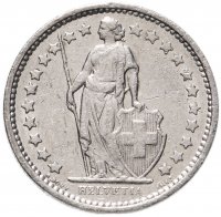 купить Швейцария 1/2 франка (franc) 1968-2018, случайная дата