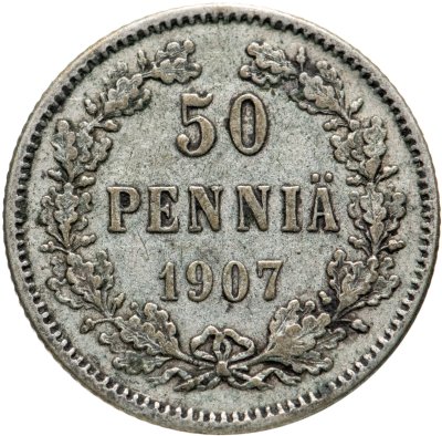 купить 50 пенни (pennia) 1907 L