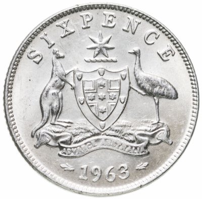 купить Австралия 6 пенсов (pence) 1963