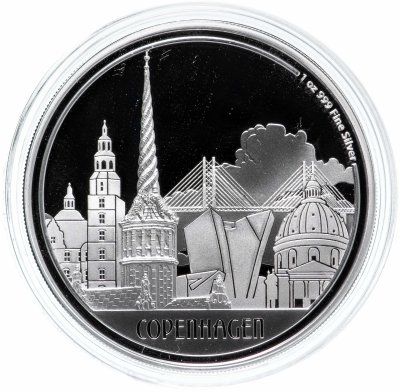 купить Ниуэ 2 доллара 2017 "Копенгаген" в подарочном футляре с сертификатом