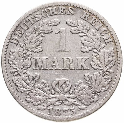 купить Германия 1 марка 1875 B знак монетного двора: "B" - Ганновер