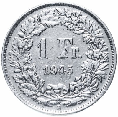 купить Швейцария 1 франк 1945