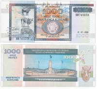 купить Бурунди 1000 франков 2000