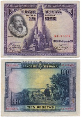 купить Испания 100 песет 1928 (Pick 76)