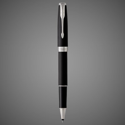 купить Ручка роллер Parker Sonnet Matte Black CT, стержень: F, цвет чернил: black, в подарочной упаковке, Лаки и смолы: лак, латунь, нержавеющая сталь, палладий, позолота, позолота, 2026 г.