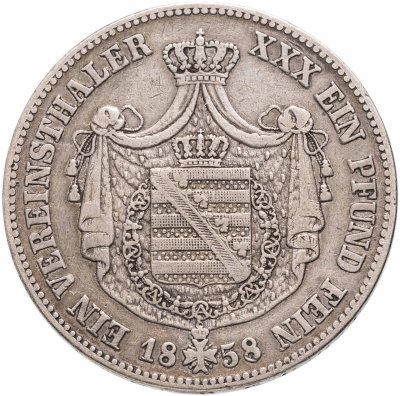 купить Германия, Саксен-Веймар-Эйзенах 1 союзный талер 1858