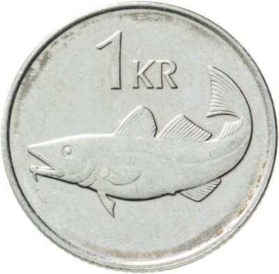 купить Исландия 1 крона (krona) 1989-2011 магнетик
