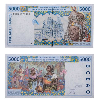 купить Кот д'Ивуар 5000 франков 2002