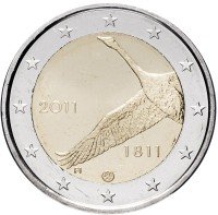 купить Финляндия 2 евро 2011 "200 лет Банку Финляндии"