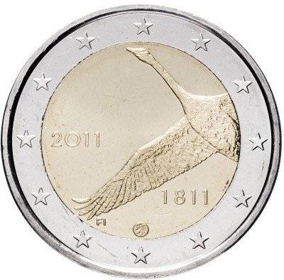 купить Финляндия 2 евро 2011 "200 лет Банку Финляндии"