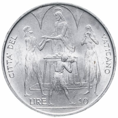 купить Ватикан 10 лир (lire) 1968